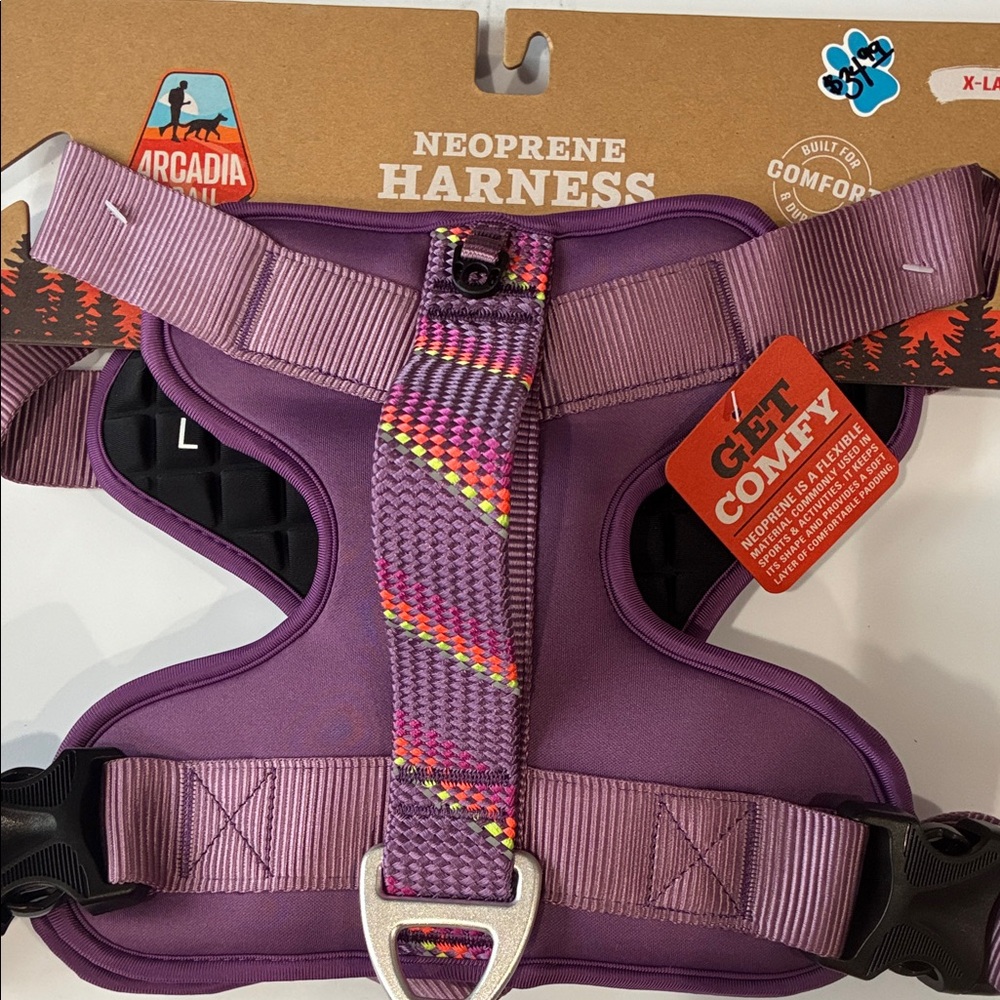Arcadia Trail Purple Neoprene Dog Harness